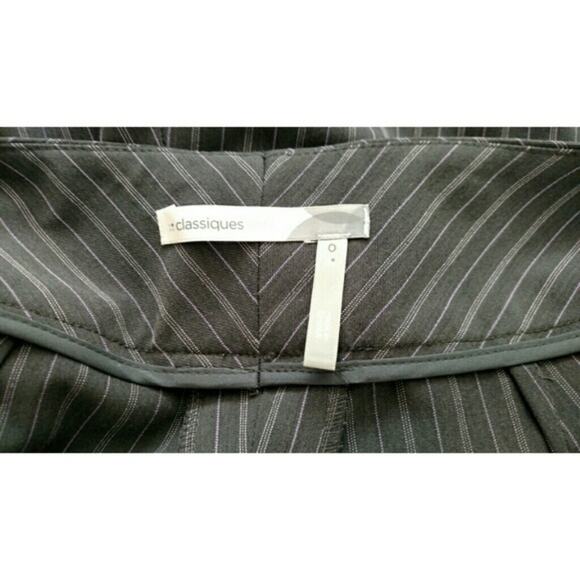 Classiques Entier Pinstripe Pants Gray 0 - Picture 4 of 8